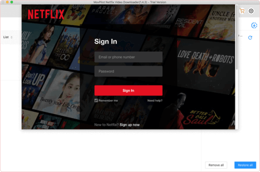 Accedi al tuo account Netflix