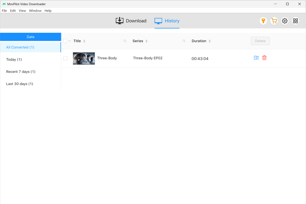 Download completato con successo