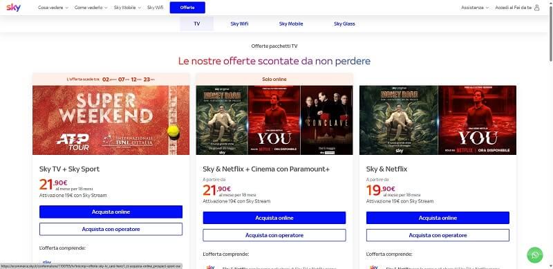 Avere Netflix Gratis con Sky Q