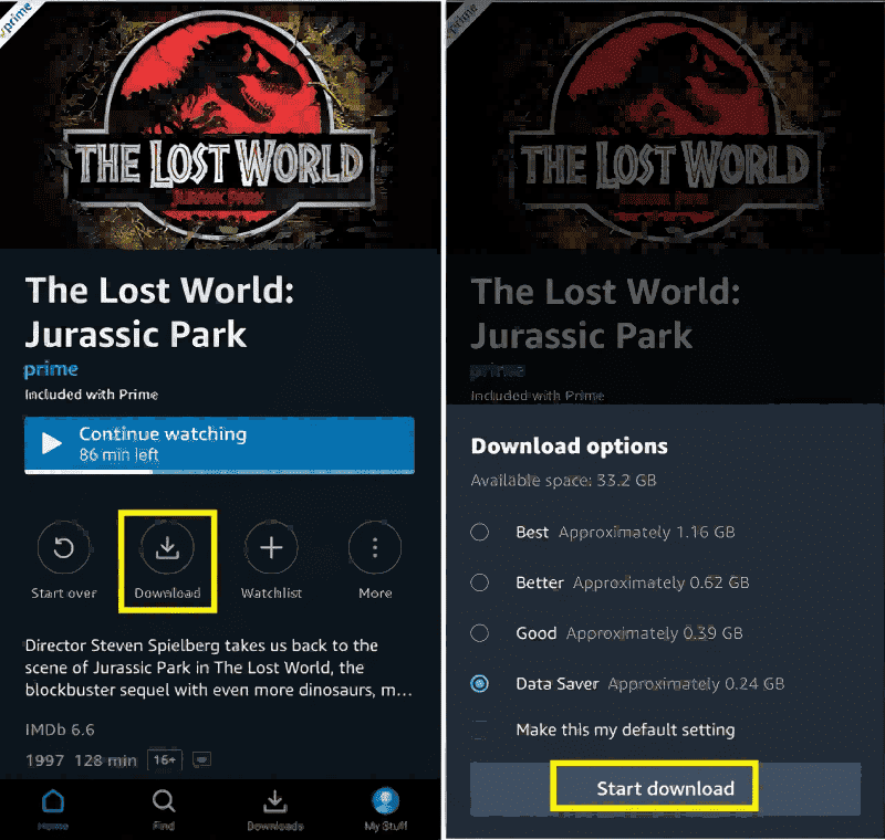 Scarica Video da Amazon Prime su Dispositivi Mobili