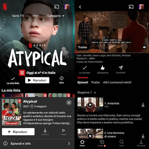 Guardare Netflix offline su smartphone