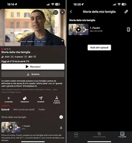 Scaricare Film dall'App Netflix su iPhone