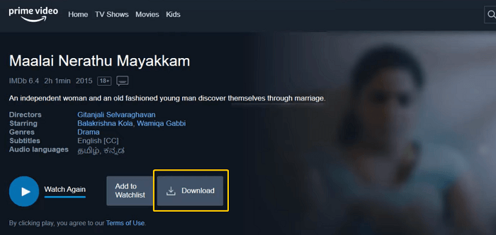 Scaricare Film su PC con l'app Prime Video