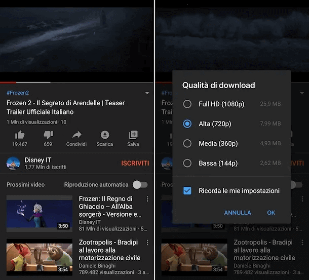 Come scaricare video da YouTube su telefono