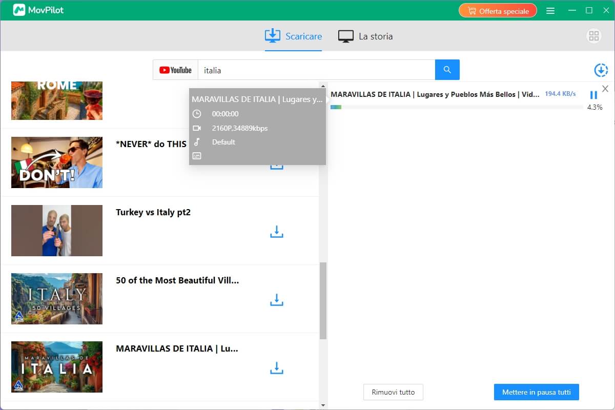 Download in corso